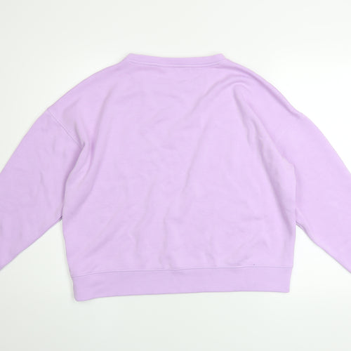 MSCH Copenhagen Women Lilac Pullover Sweatshirt Size M Viscose Blend