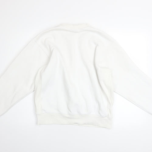 H&M Men’s White Keith Haring Pullover Sweatshirt Size S Oversized Fit