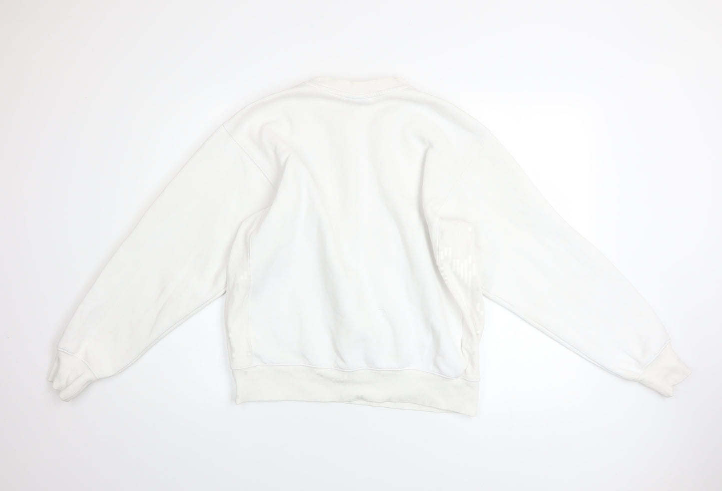 H&M Men’s White Keith Haring Pullover Sweatshirt Size S Oversized Fit