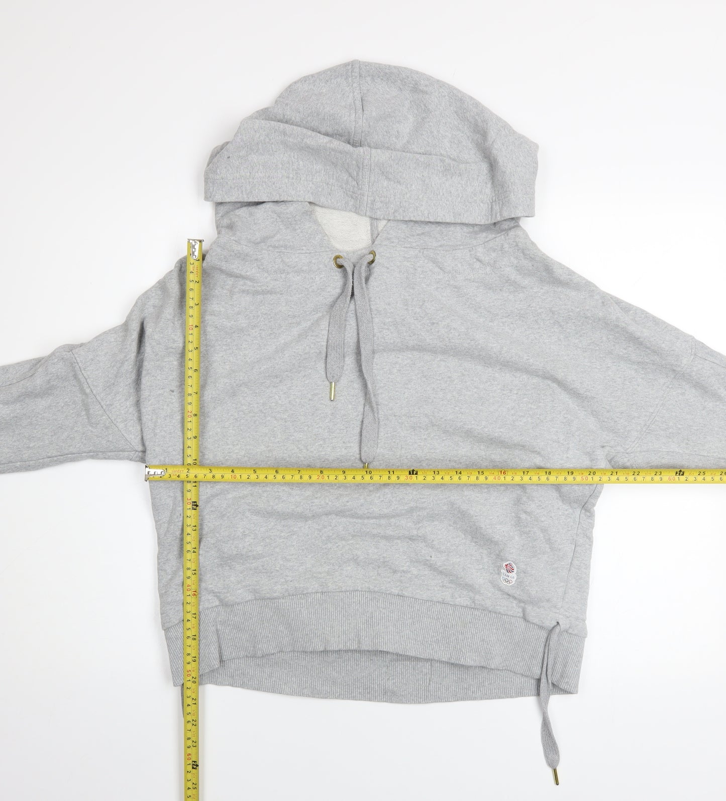 Adidas Stella McCartney Team GB Grey Sequin Hoodie Womens 16