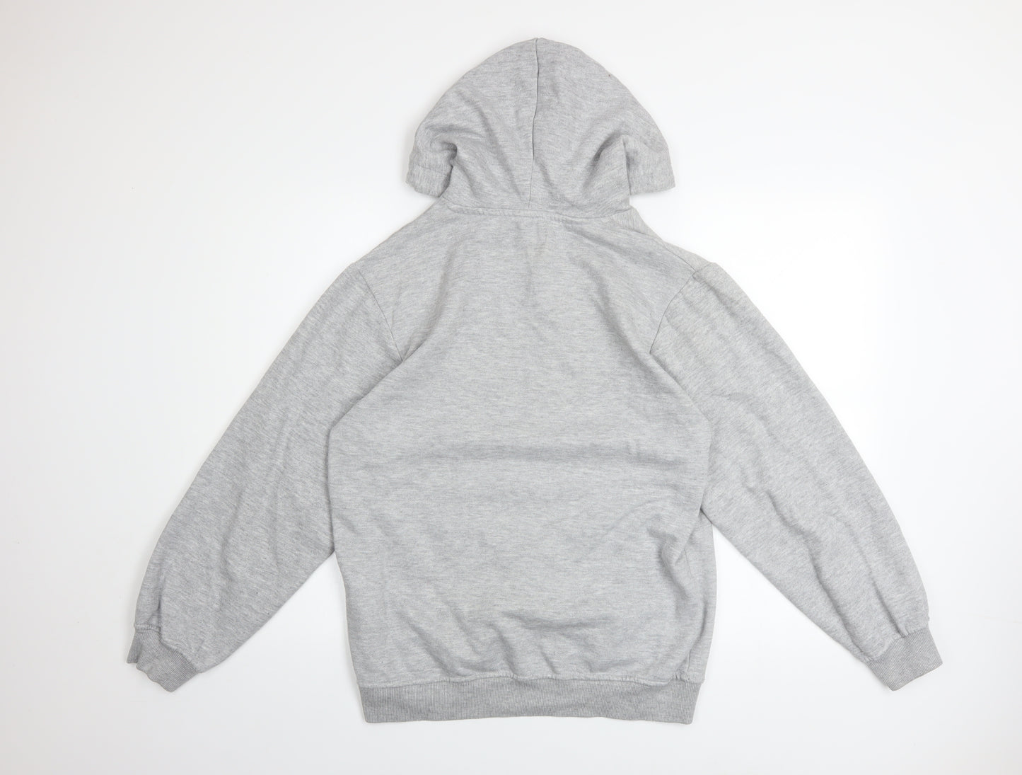 BoohooMAN Men's Grey Pullover Hoodie XS Regular Fit Logo Style