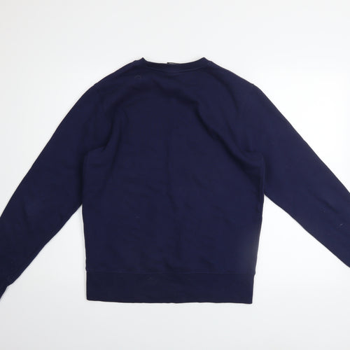 New Balance Men’s Blue Pullover Sweatshirt Size S Crew Neck Fleece