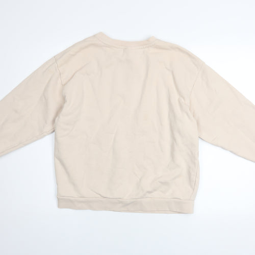 Slazenger Women's Beige Crew Neck Pullover Sweatshirt Size 10