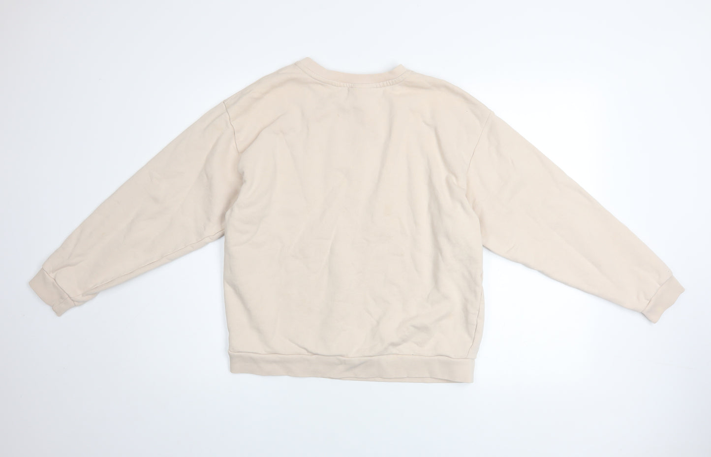 Slazenger Women's Beige Crew Neck Pullover Sweatshirt Size 10