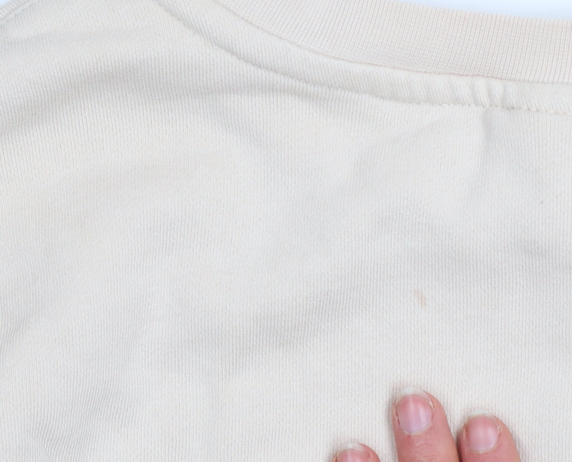Slazenger Women's Beige Crew Neck Pullover Sweatshirt Size 10