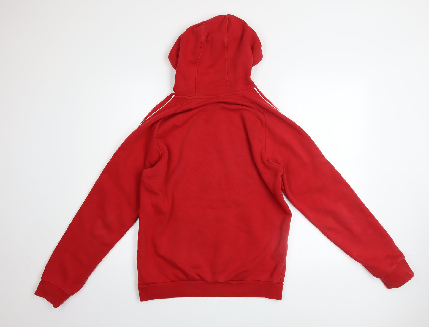 Adidas Men's Red Pullover Hoodie Small Regular Fit Fleece Sweatshirt