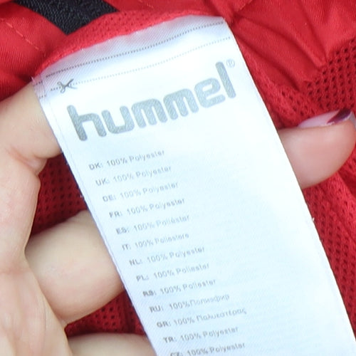 Hummel Men's Red L Windbreaker Sports Jacket Fleetwood Town