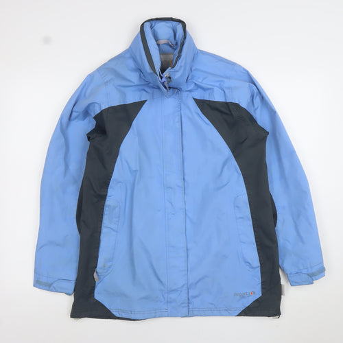 Regatta Womens Blue Waterproof Hydrafort Rain Coat Size 12
