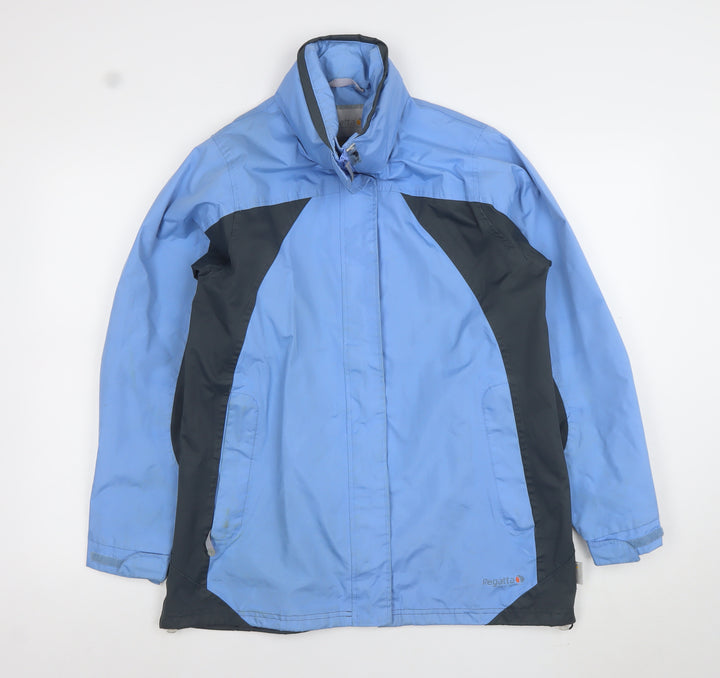 Regatta Womens Blue Waterproof Hydrafort Rain Coat Size 12