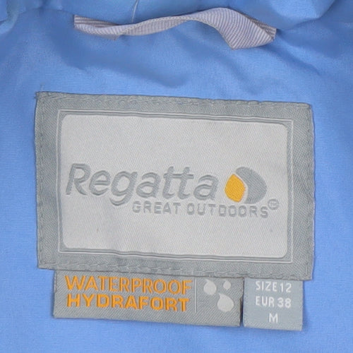 Regatta Womens Blue Waterproof Hydrafort Rain Coat Size 12