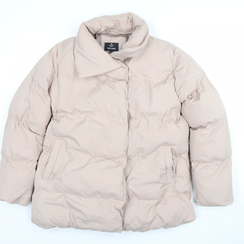 Threadbare Women Beige Size 8 Puffer Jacket Winter Warm Coat