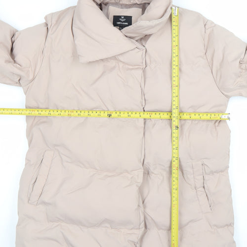 Threadbare Women Beige Size 8 Puffer Jacket Winter Warm Coat