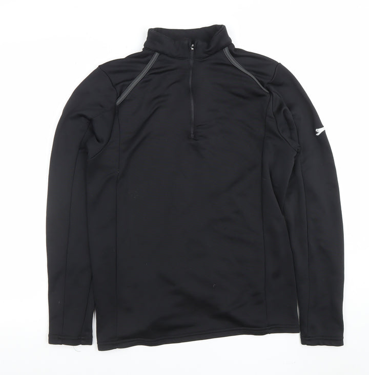 Slazenger Men's Black 1/4 Zip Athletic Pullover Sweatshirt Size M