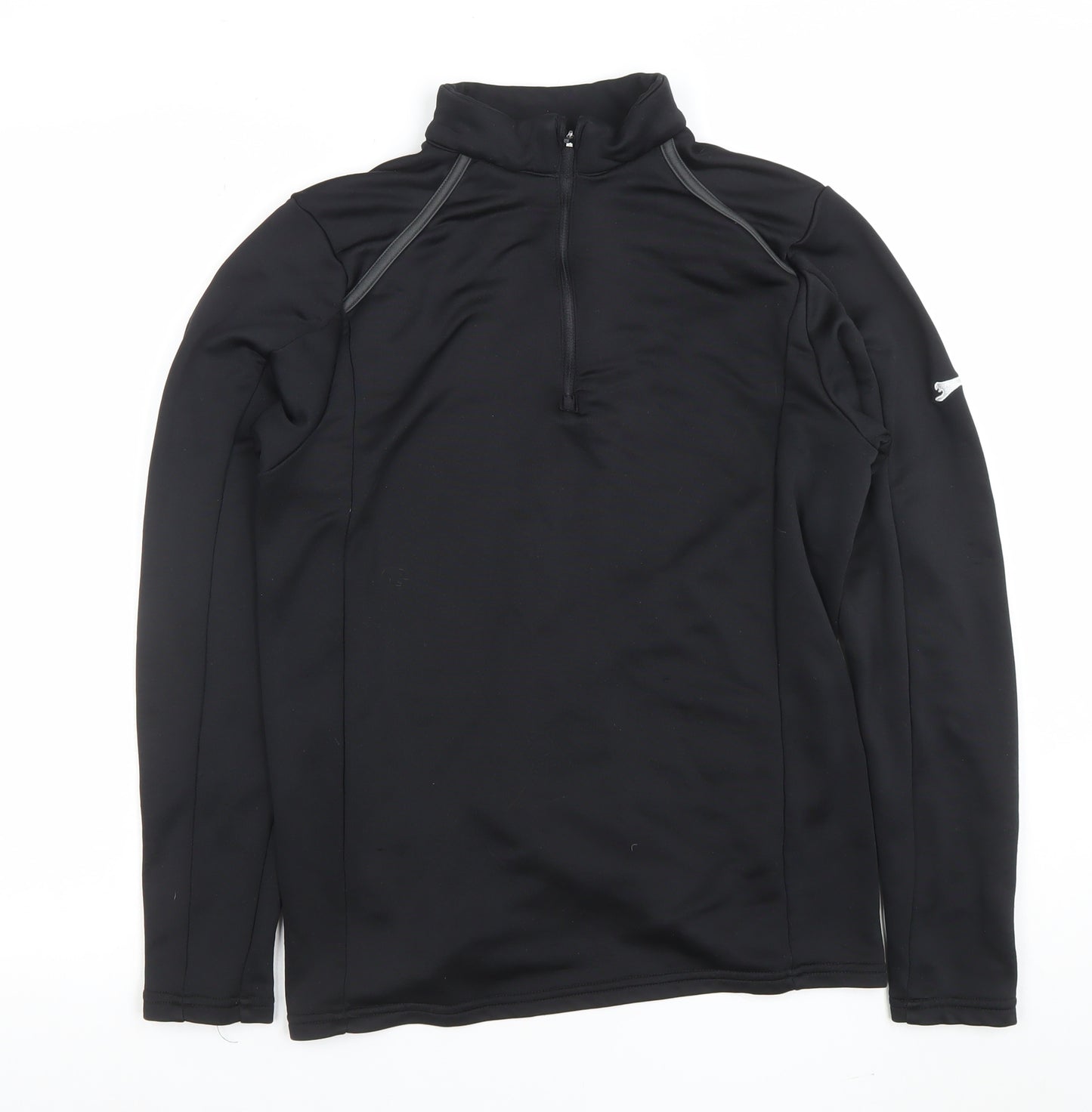 Slazenger Men's Black 1/4 Zip Athletic Pullover Sweatshirt Size M