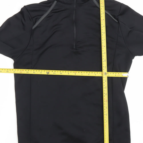 Slazenger Men's Black 1/4 Zip Athletic Pullover Sweatshirt Size M