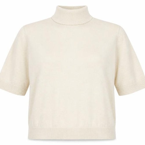 Marks and Spencer Women’s Beige Roll Neck Knit Top Size L