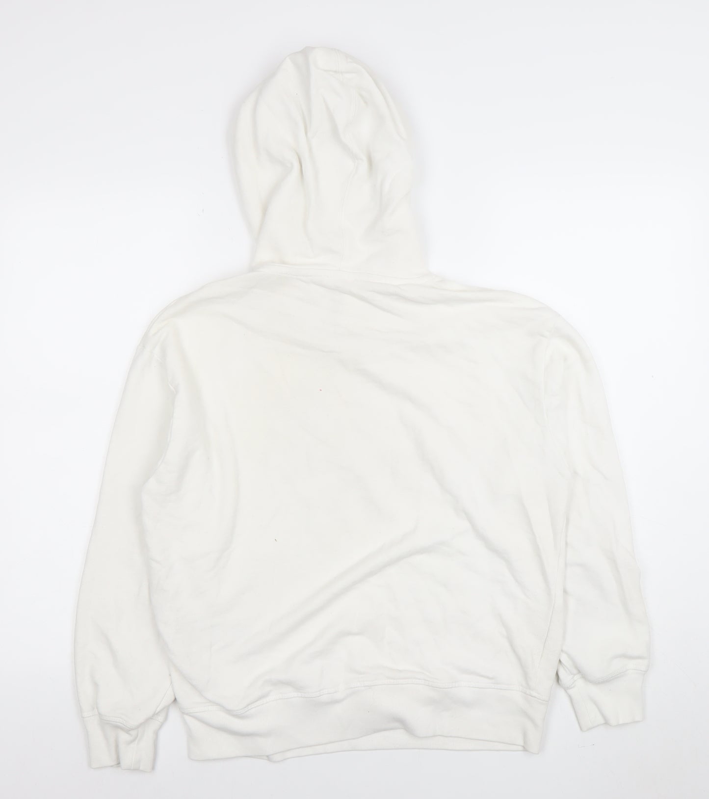 Levi’s Women White Floral Logo Pullover Hoodie Size Small