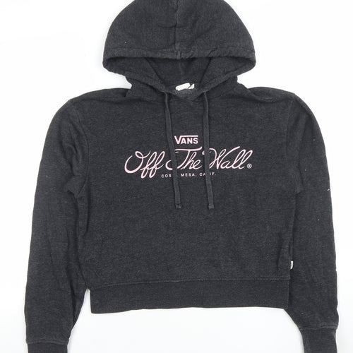 Vans Womens Black XS Pullover Hoodie Off The Wall Graphic