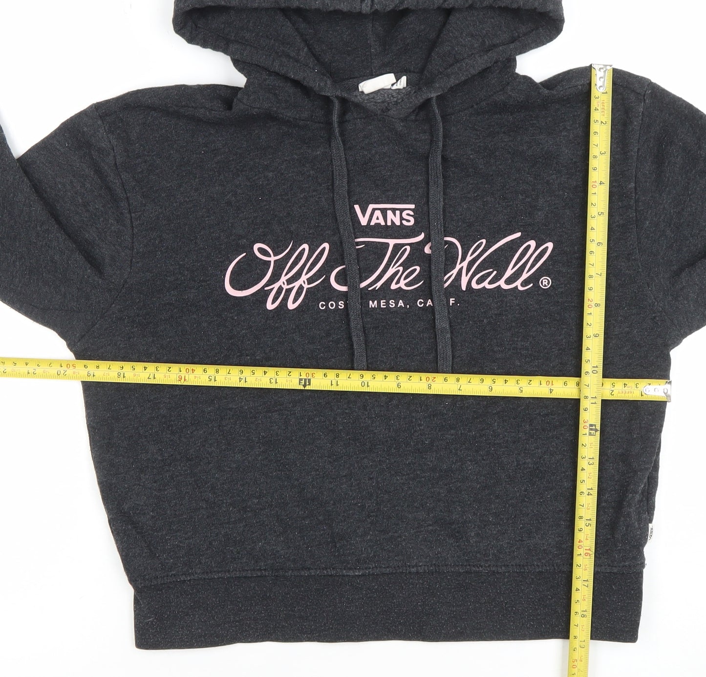 Vans Womens Black XS Pullover Hoodie Off The Wall Graphic