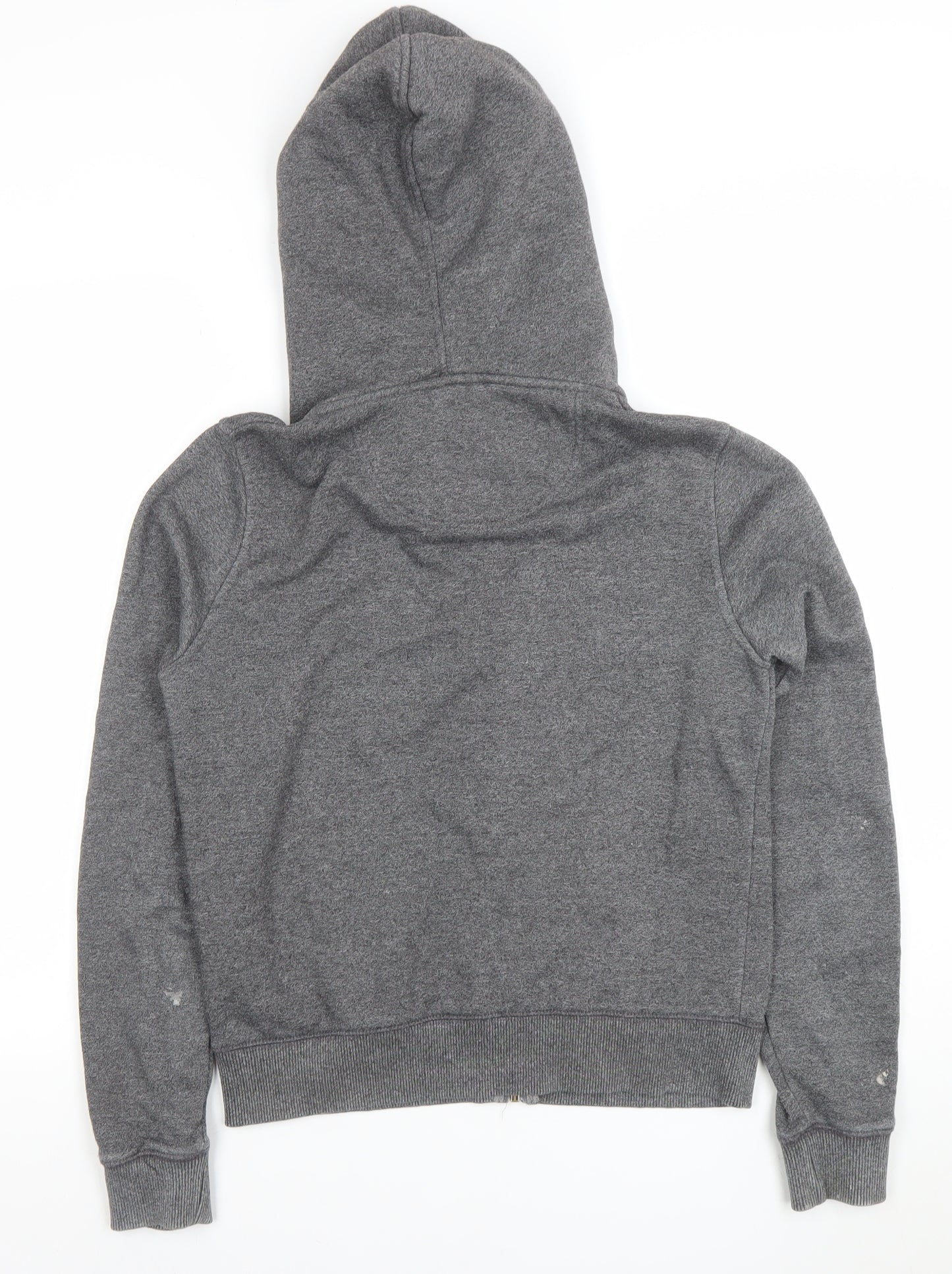 SoulCal & Co Women Grey Full Zip Hoodie UK 12 Cotton Blend Casual