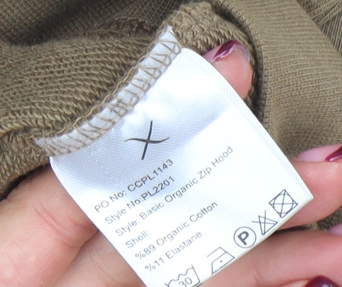 Clean Cut Copenhagen Men's Brown Full Zip Hoodie XL Cotton Blend