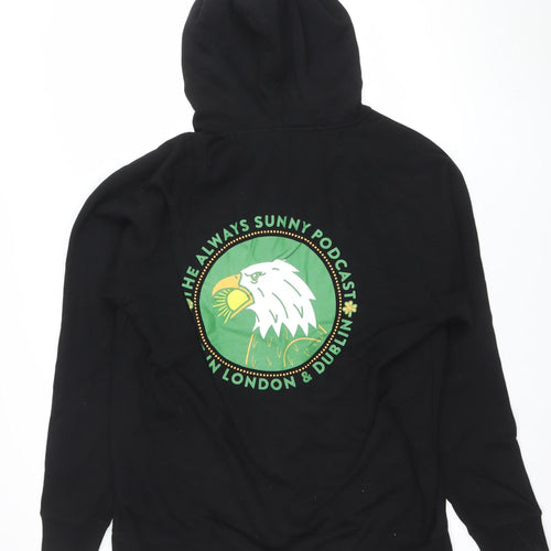 AS Colour Men's Black 2XL Full Zip Hoodie Always Sunny Live 2023 Graphic