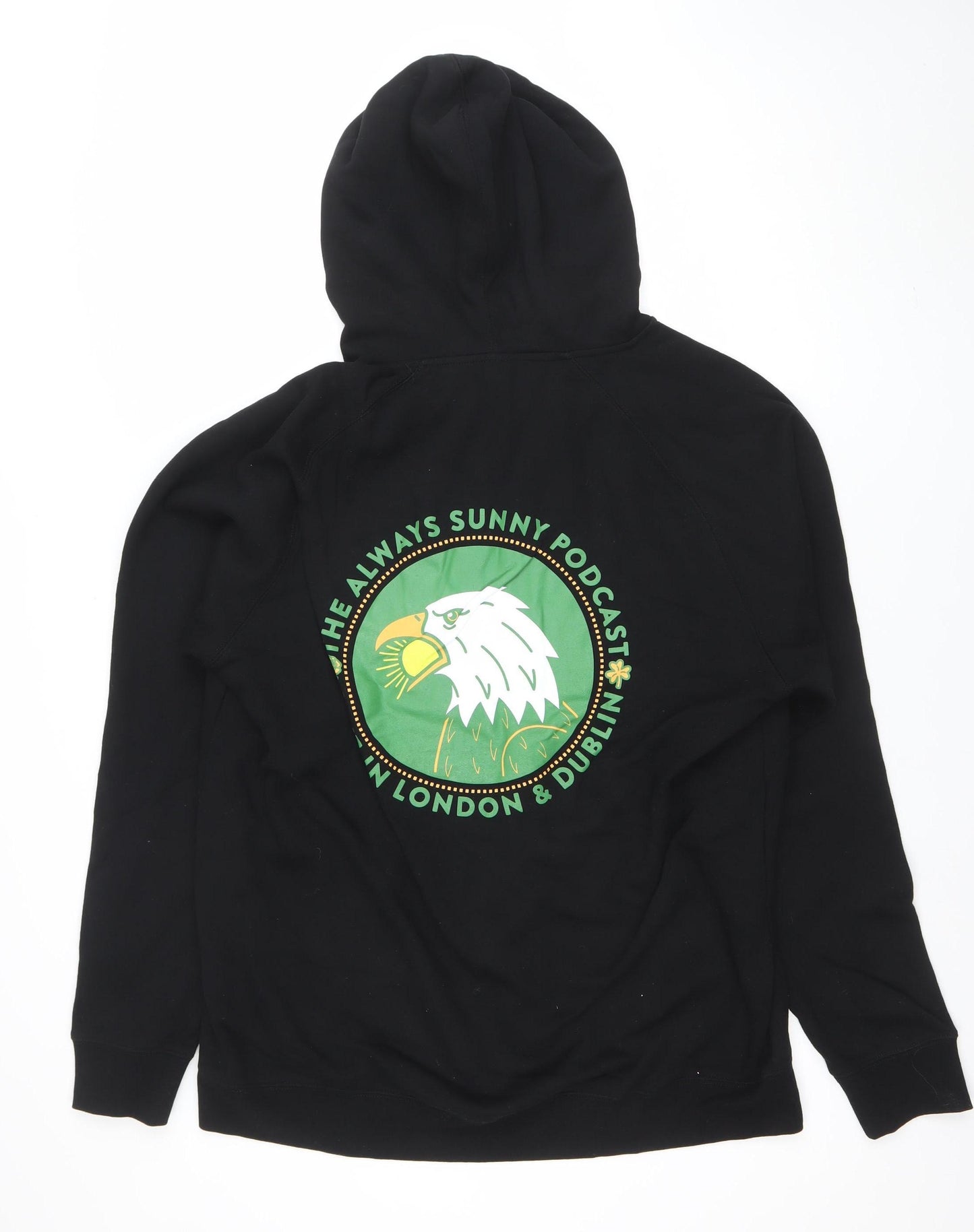 AS Colour Men's Black 2XL Full Zip Hoodie Always Sunny Live 2023 Graphic