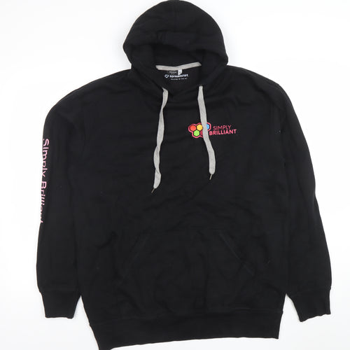 Spreadshirt Men’s Black XL Pullover Hoodie Simply Brilliant Design