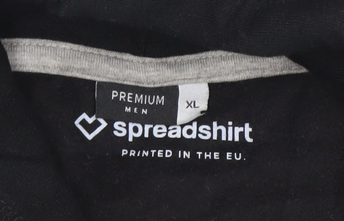 Spreadshirt Men’s Black XL Pullover Hoodie Simply Brilliant Design