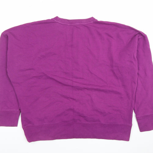 GAP Women's Purple Logo Crew Neck Pullover Sweatshirt Size S