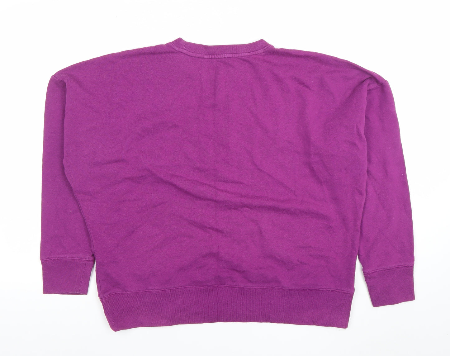 GAP Women's Purple Logo Crew Neck Pullover Sweatshirt Size S