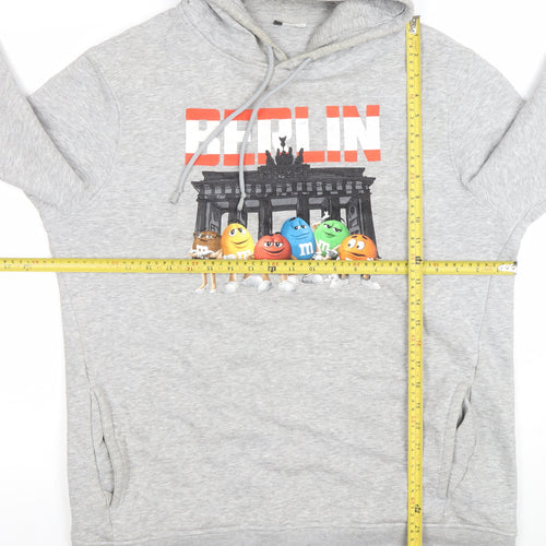B&C Collection Men's Grey Berlin M&M's Pullover Hoodie XL