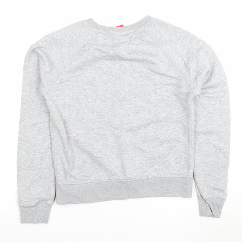 New Balance Men Grey Small Pullover Crew Neck Sweatshirt