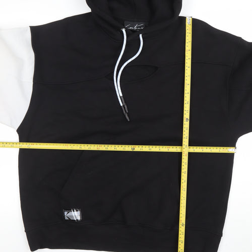 The Couture Club Women's Black & White Pullover Hoodie UK 10