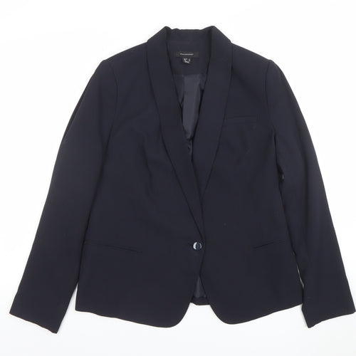 Atmosphere Women's Black Size 14 Single Breasted Shawl Blazer