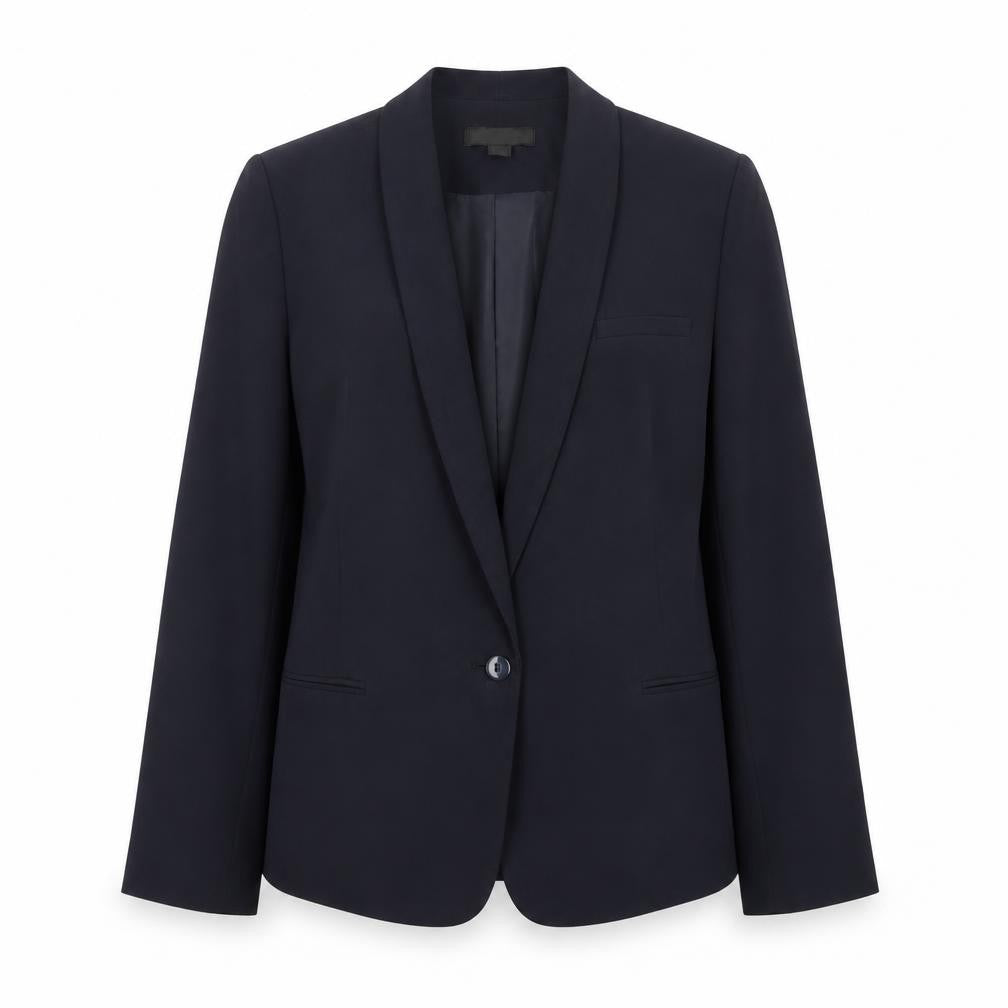 Front view of Atmosphere Women's Black, size 14, Single Breasted Shawl Blazer