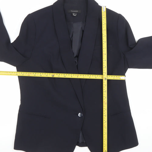 Atmosphere Women's Black Size 14 Single Breasted Shawl Blazer