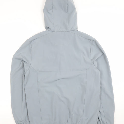Technicals Boys Grey Hooded Soft Shell Jacket 13 Years Full Zip Outdoor