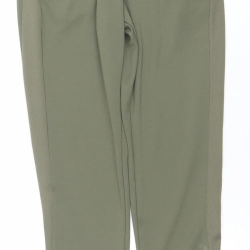 Nike Boys Green Dri-FIT Track Pants L 13 Years Regular Fit Activewear