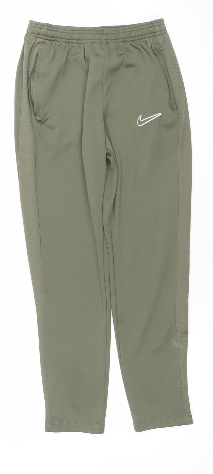 Nike Boys Green Dri-FIT Track Pants L 13 Years Regular Fit Activewear