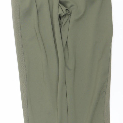 Nike Boys Green Dri-FIT Track Pants L 13 Years Regular Fit Activewear
