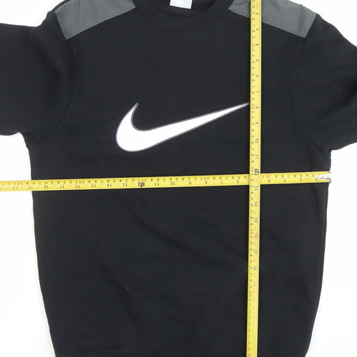 Nike Men's Black XS Crew Neck Pullover Sweatshirt with Logo