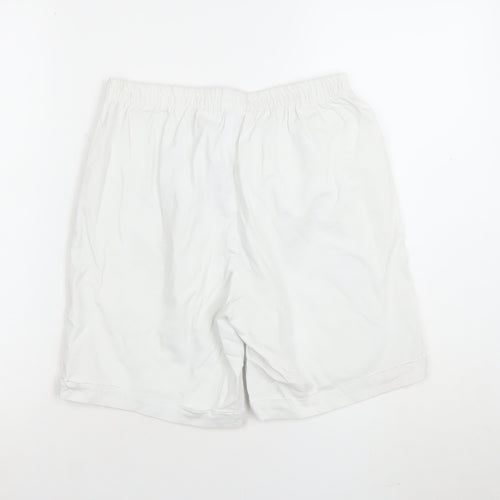 Moda Impresion Womens White XL Cargo Shorts Cotton Blend