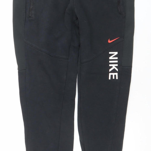 Nike Men's Black Fleece Jogger Sweatpants Small Regular Fit
