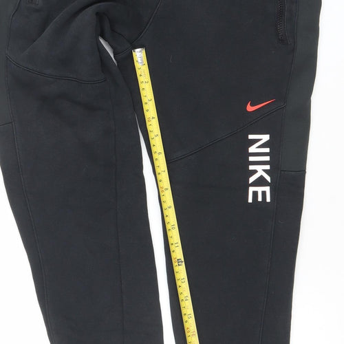 Nike Men's Black Fleece Jogger Sweatpants Small Regular Fit