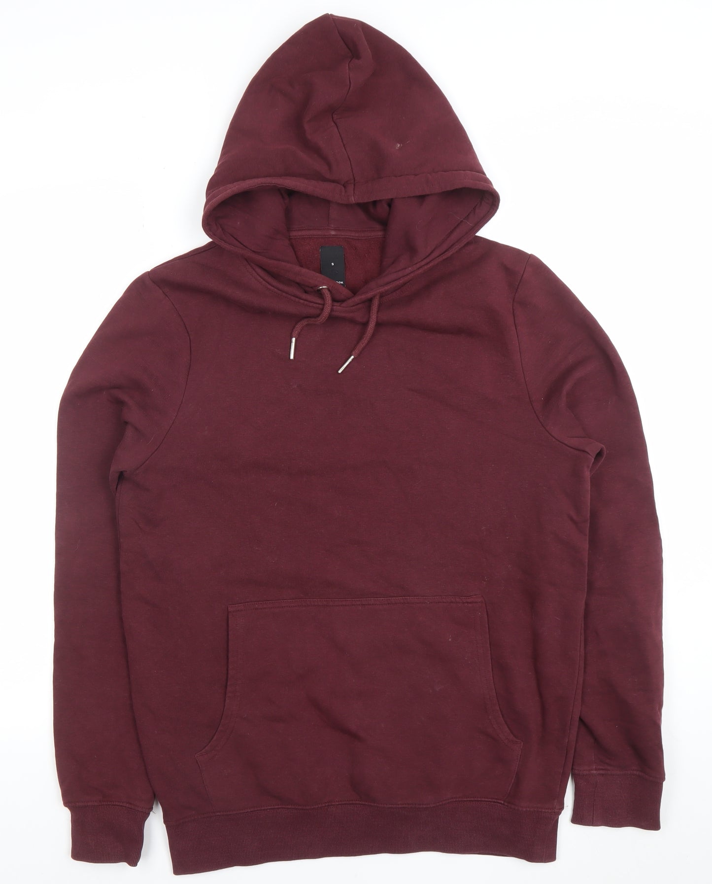 New Look Men’s Red Pullover Hoodie Size S Regular Fit Fleece
