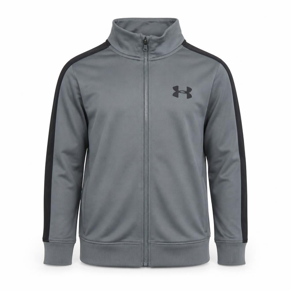 Under Armour Boys Grey Full Zip Hoodie YSM Polyester Sportswear