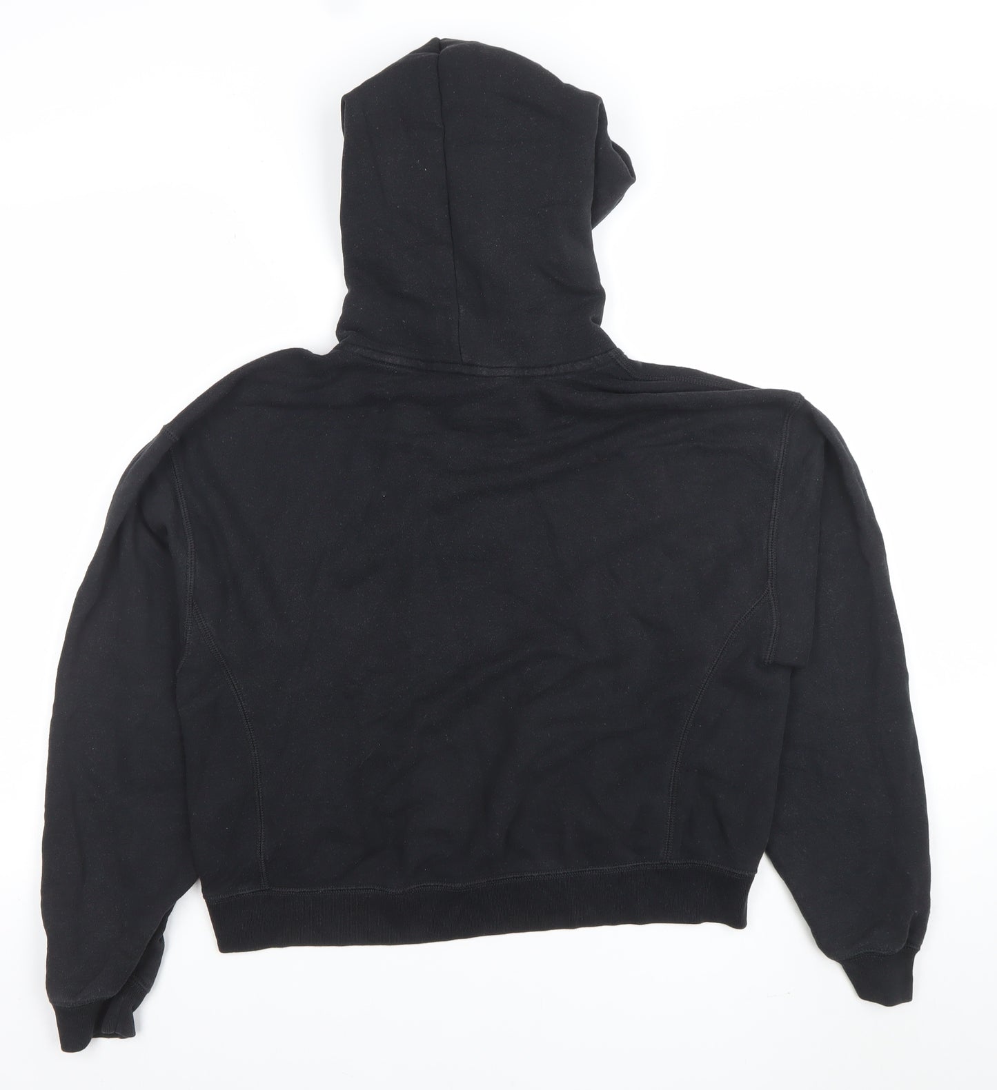 Abercrombie & Fitch Womens Black Small Pullover Hoodie Cotton Blend