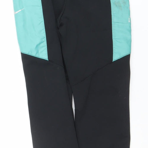 Nike Boys Black Jogger Activewear Trousers Size 8-9 Years Football Pants