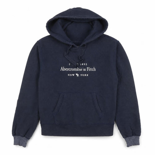 Abercrombie & Fitch Women Navy Blue XS Pullover Hoodie Soft Fleece
